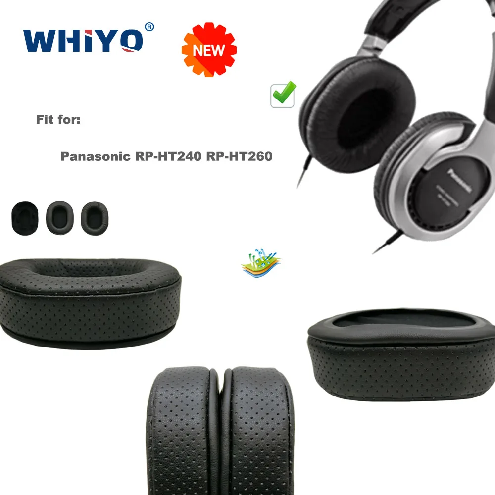 

New Upgrade Replacement Ear Pads for Panasonic RP-HT240 RP-HT260 Headset Parts Leather Cushion Velvet Earmuff Earphone Sleeve