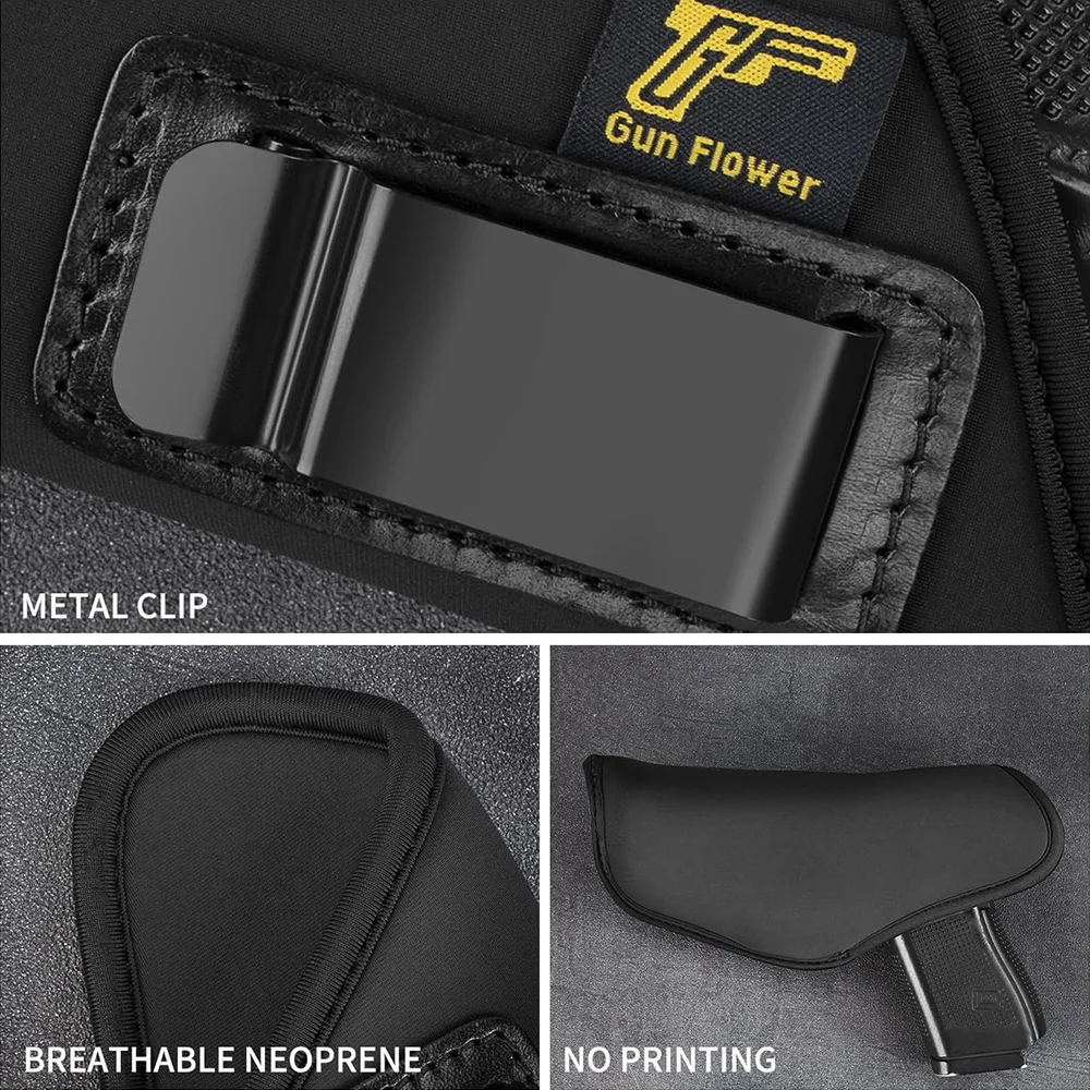 Funda neopreno IWB universal con clip metálico para tiro airsoft - imagen 4