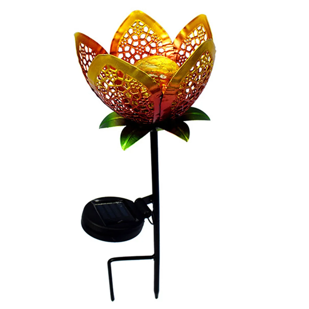 

Hot Selling Solar Powered LED Crackle Glass Ball Flower Lantern for Pathway Decorative Lighting with IP65 Rating