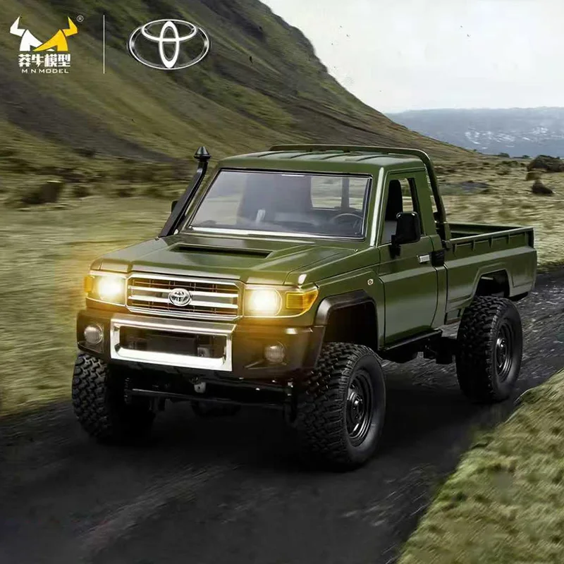 MN82 グリーンカラー 4WD オフロード RCカー LC79 1/12 280ブラシ付き