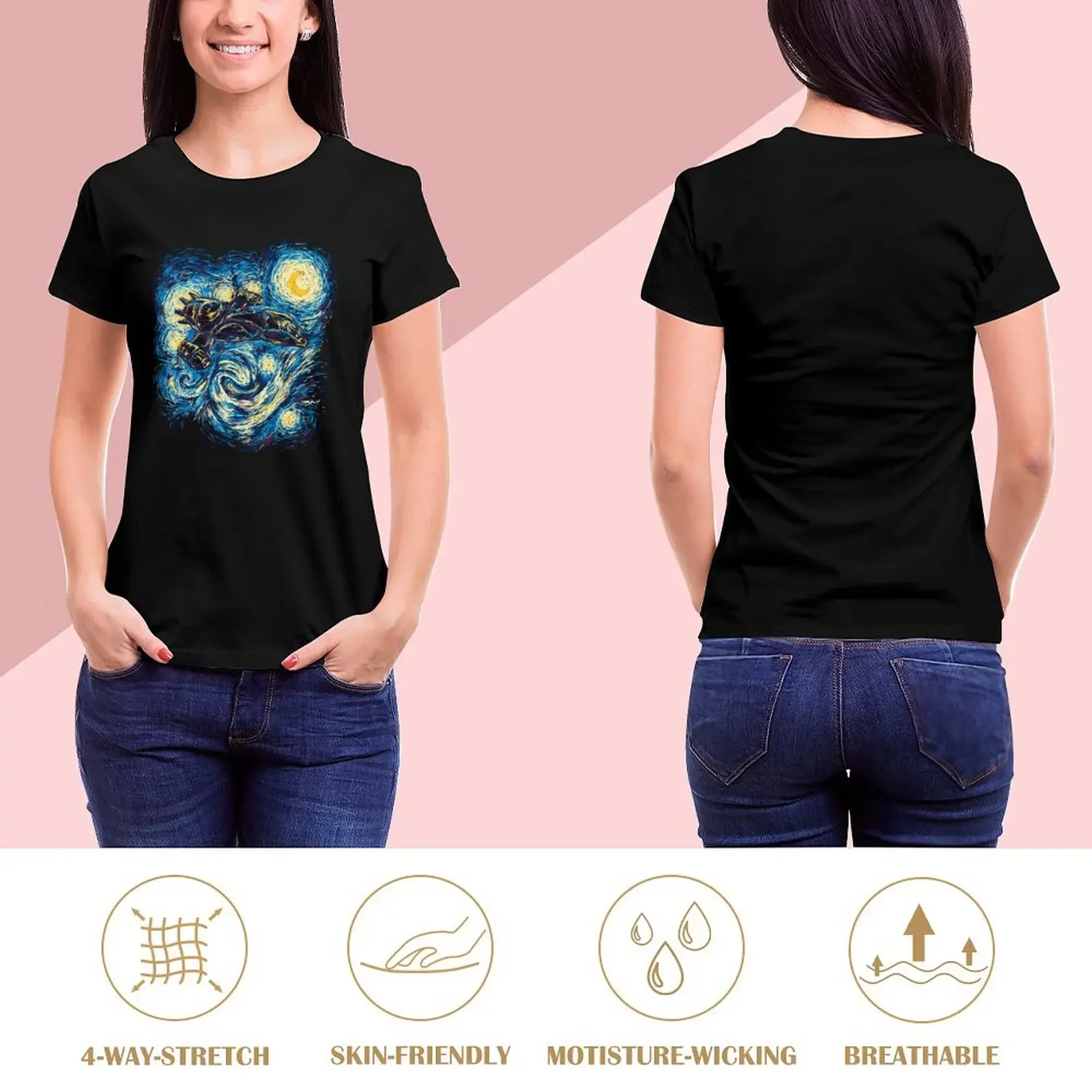 Starry Flight T-Shirt Female clothing cute clothes tees customs design your own Women clothes