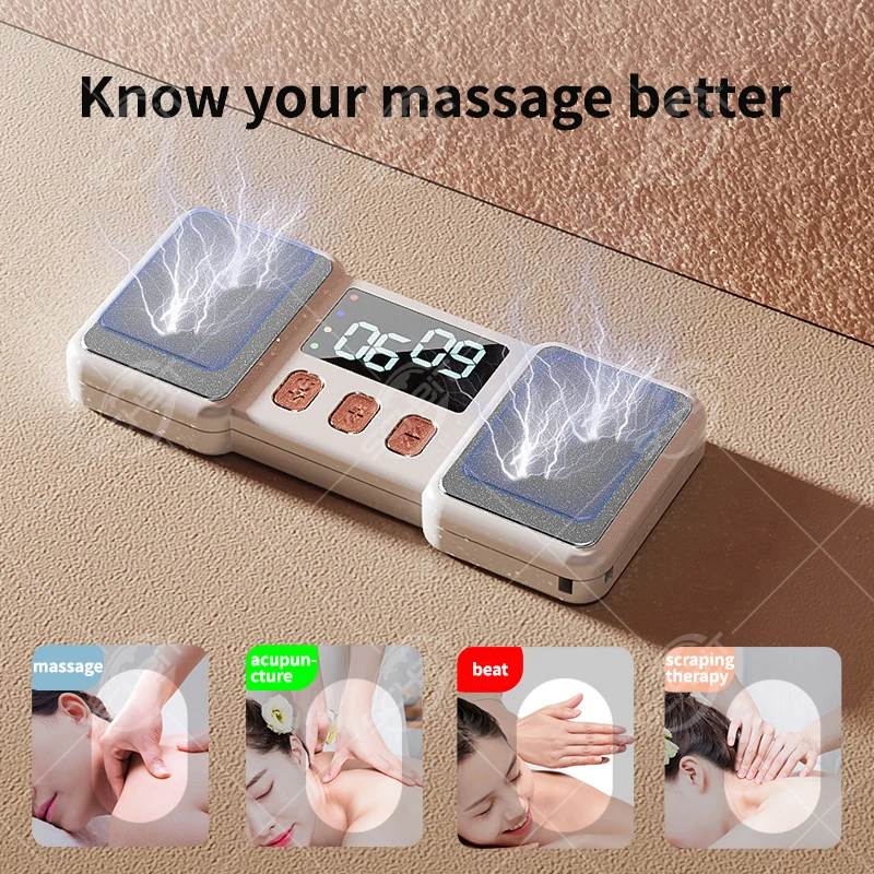 Massaggiatore a impulsi per dita, progettato per tendinite e persone che utilizza telefoni cellulari e computer frequenti per il lavoro.