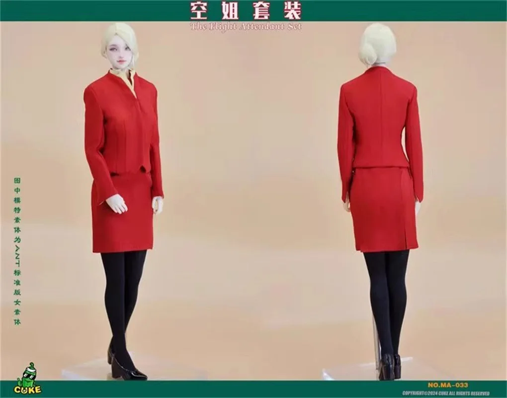 

CUKE TOYS MA-033 1/6 Soldier Flight Attendant Clothing High Heels Set Model Toy Accessories Fit 12'' Action Figure Body In Stock