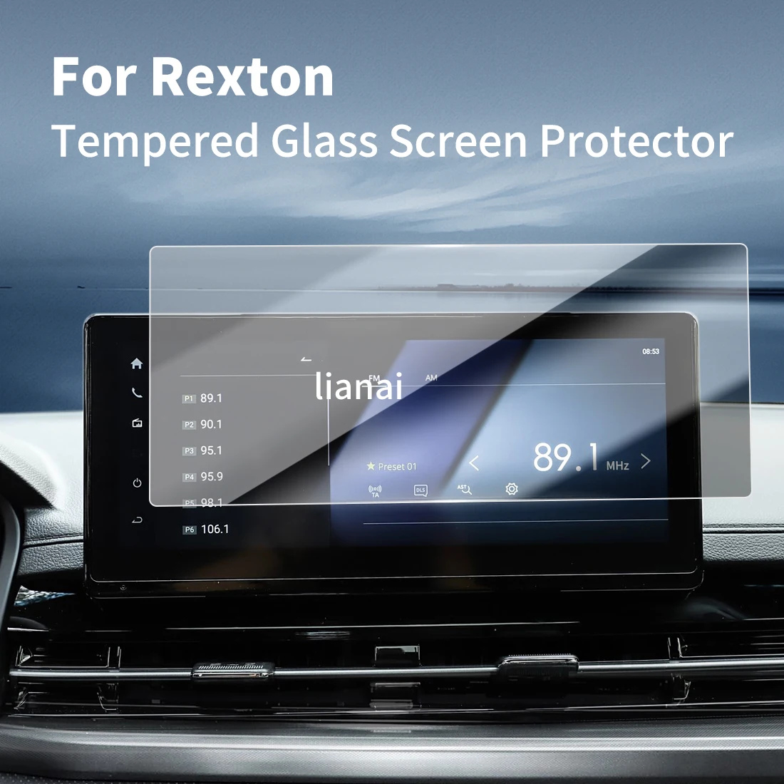 

Carplay Screen Protector Tempered Glass Protective Film Navigator Car Stickers Accessories For25 Ssangyong Rexton