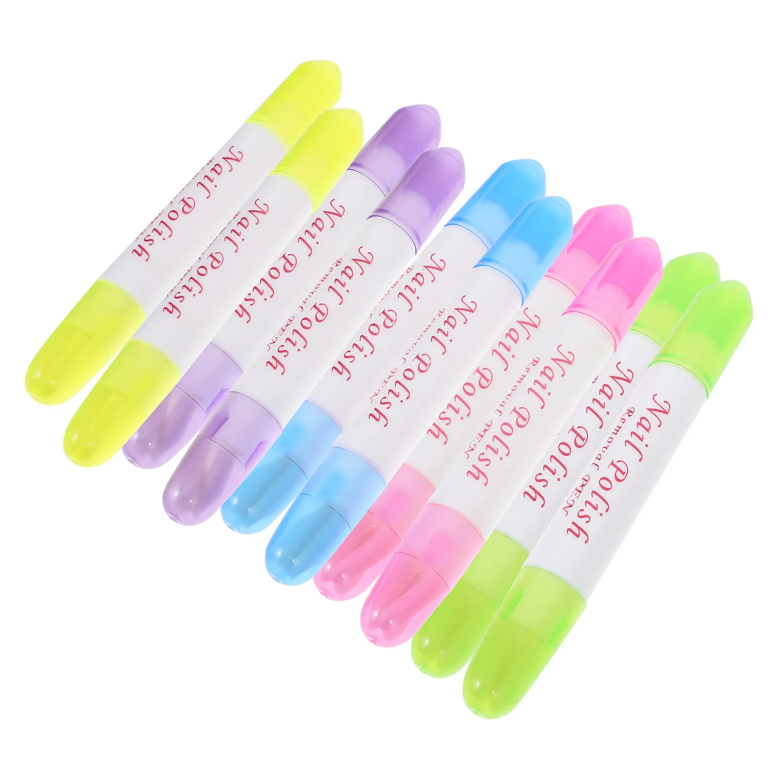10Pcs Nagellack Entferner Stift Nachfüllbar Smooth Touch Tragbare Maniküre Werkzeug für Home Salon Nagellack Entferner Stift