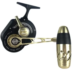 Rueda de pesca automática metálica – Placa hierro balanceo lento