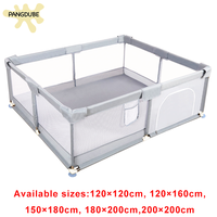 PANGDUBE Baby Playpen with Foam Pipes & Corner Protector Kids Playground Baby Activities Games Park Baby Ball Pit Safety Fence