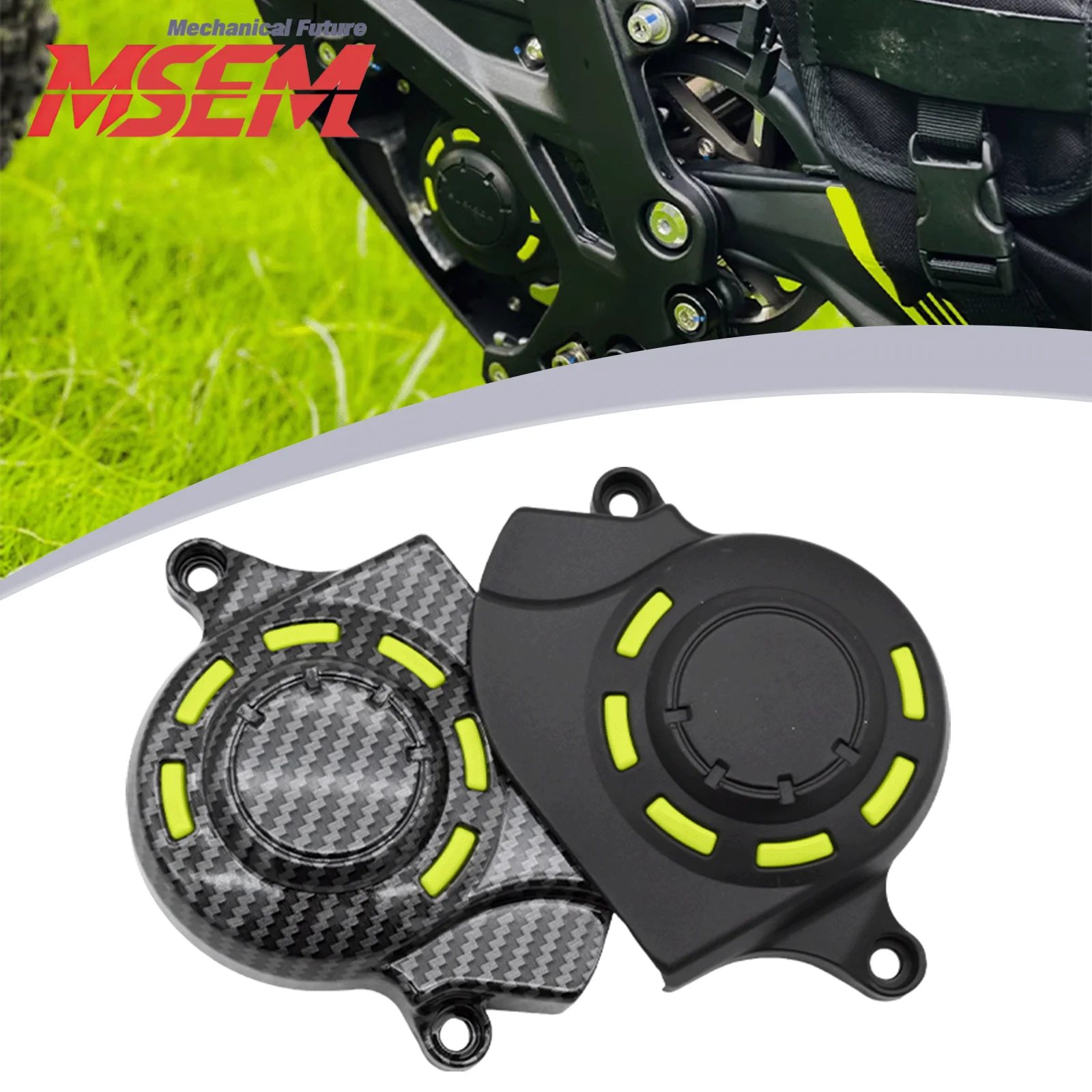 Elektrisches Cross-Country-Bike-Motorgehäuse-Schutzabdeckung aus Kohlefaser für Sur-Ron Light Bee S und Light Bee X