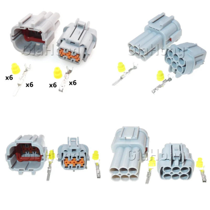 1 Set 6 Ways 6185-1175 Car Light Lamp Sealed Socket For Nissan PB291-06127 Wire Plug AC Assembly Headlight Wire Connector