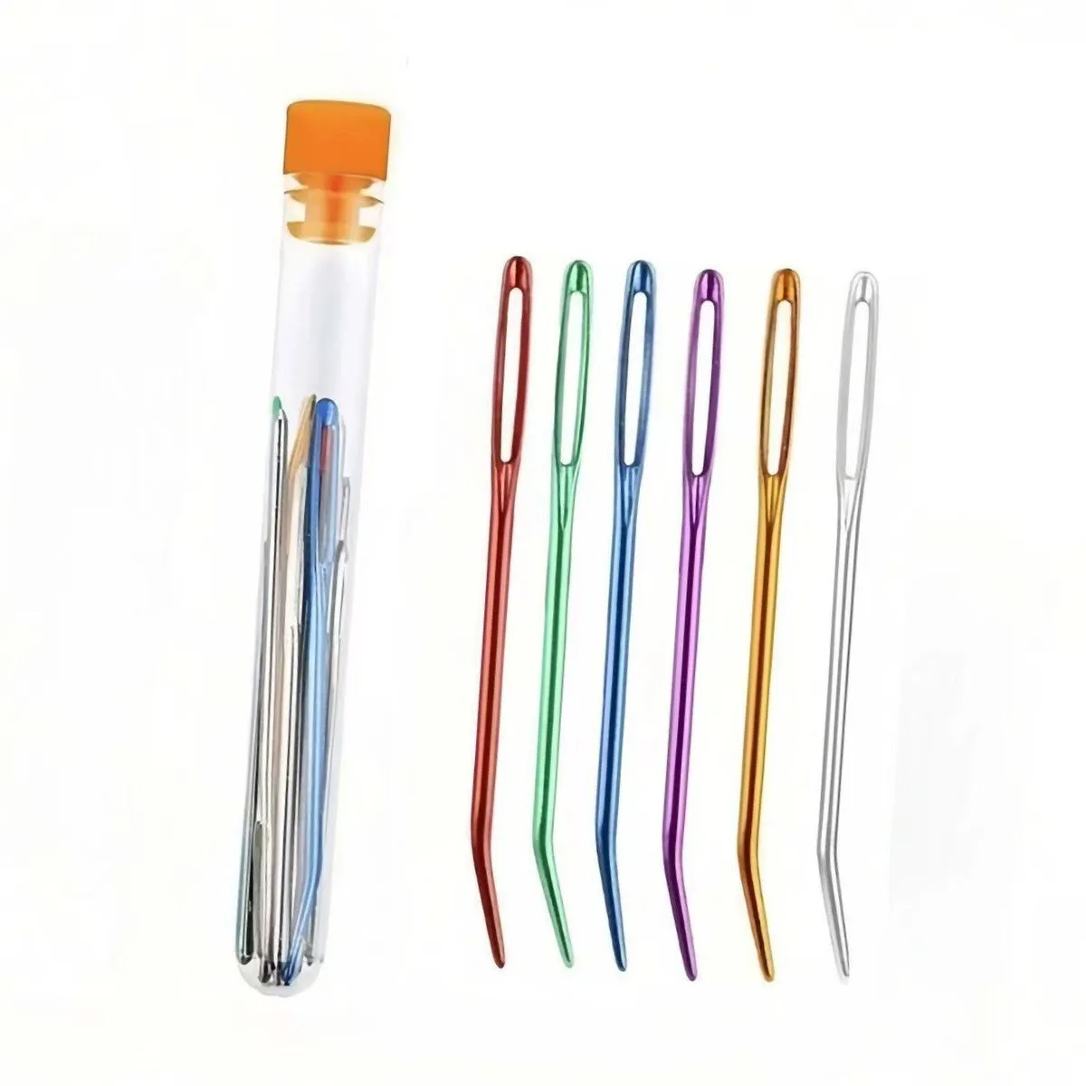 Bent Tip Tapestry Needles Yarn Knitting Weaving Needles Big Eye Curve Bent Needle Knitting Crochet DIY Sewing Accessories