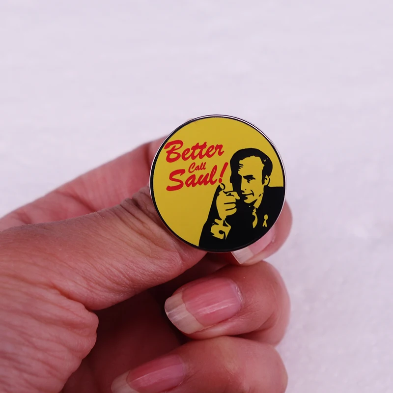 Better Call Saul Hot TV Series enamel pin Breaking Bad Sign badge jewelry Backpack Hat Bag Decorate