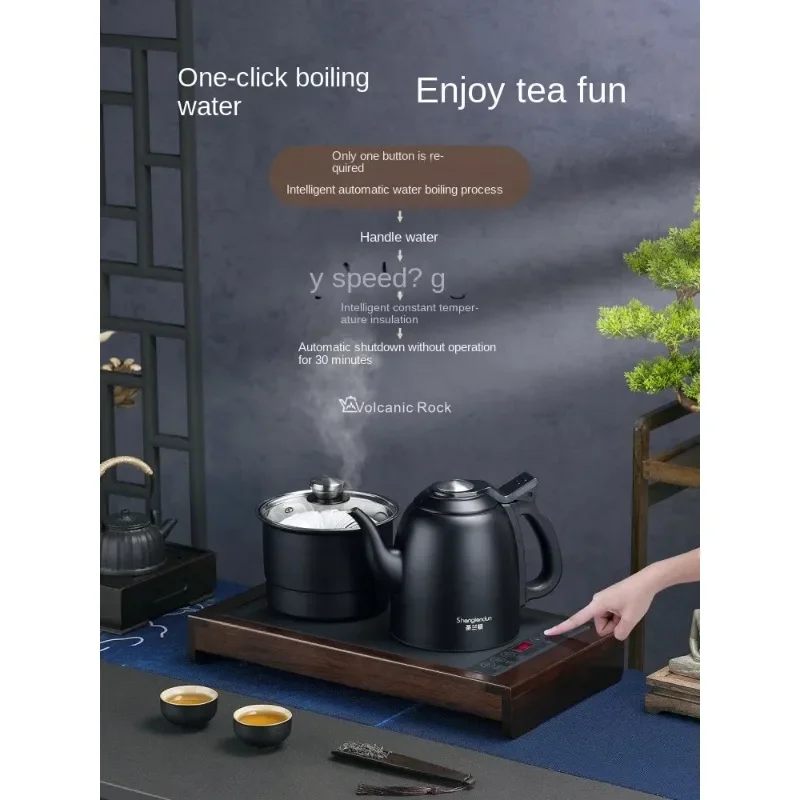 DSA Bilateral Automatic Water Feeding Fast Kettle Tea Table Embedded Electric Heating Tea Stove