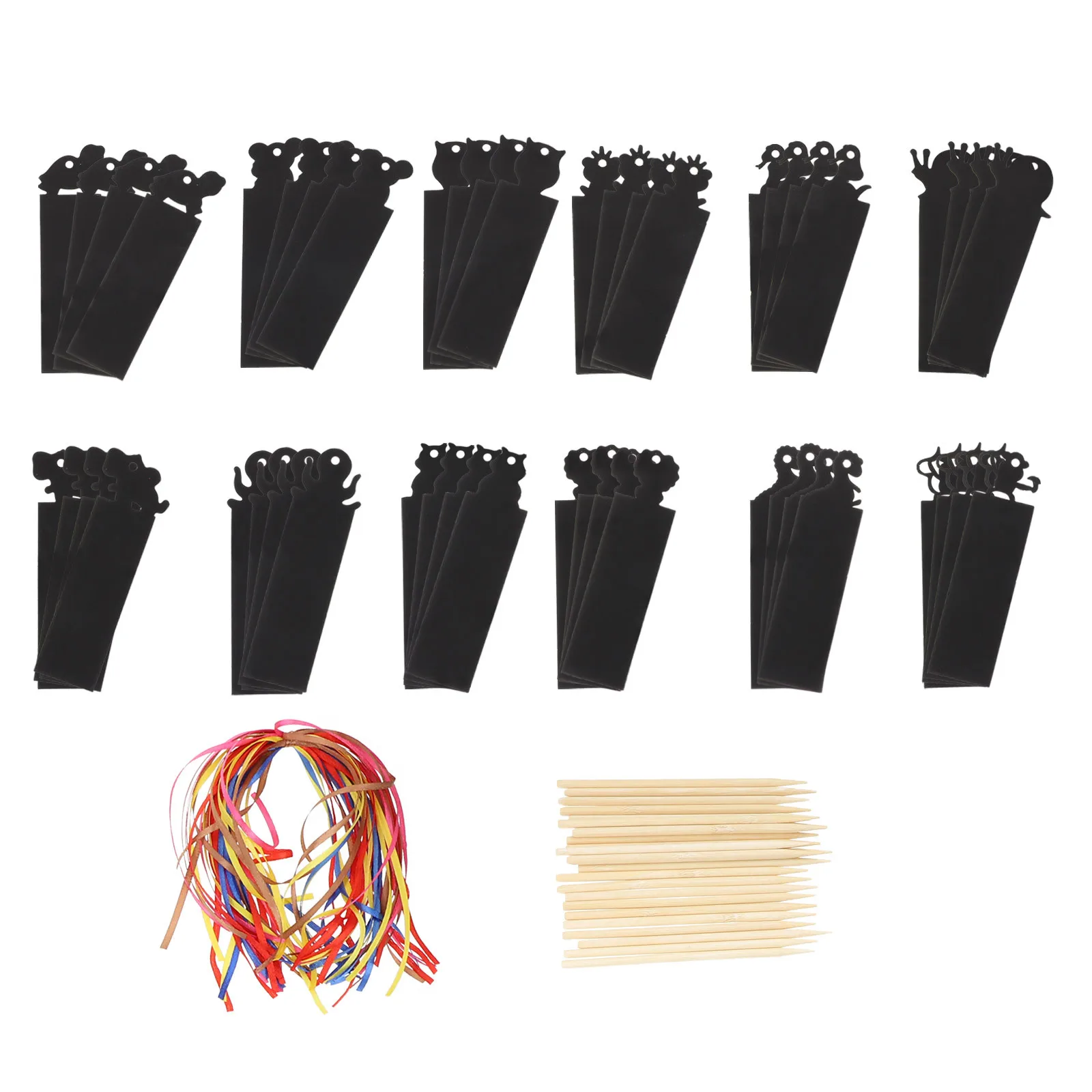 

1Set Animal Scratch Paper DIY Rainbow Bookmarks Children Handmade Scratch Paper Crafts Educational Bookmarks Scratching Toy