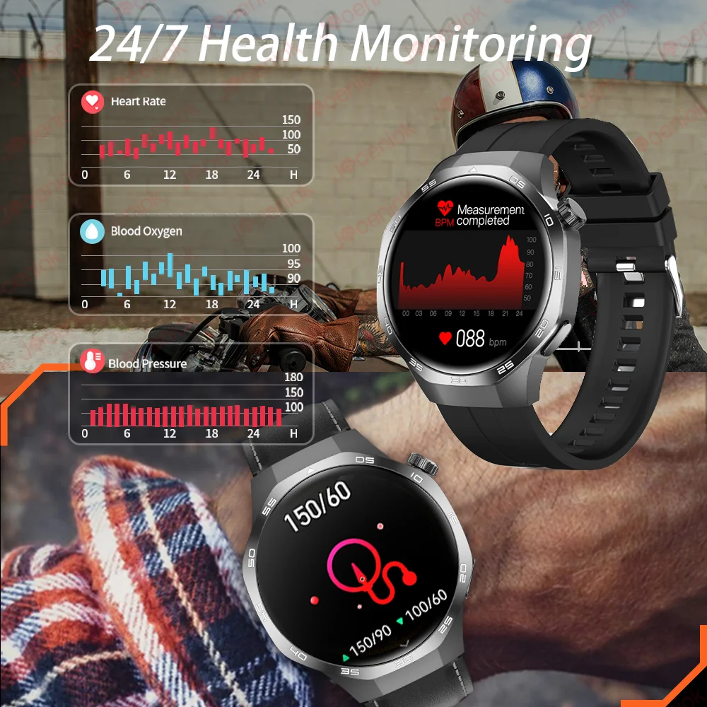 GT5 PRO Smart Watch Men Watch 5 Pro AMOLED HD Screen Bluetooth Call GPS Trajectory NFC Heart Rate Compass SmartWatches 2024 New