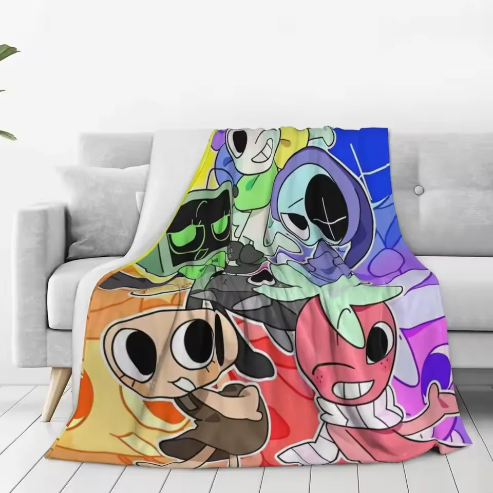 Dandy's World Blanket الفانيلا مضحك الدافئة رمي البطانيات للبنين بنات هدية عيد ميلاد أريكة سرير المنزل الصيف