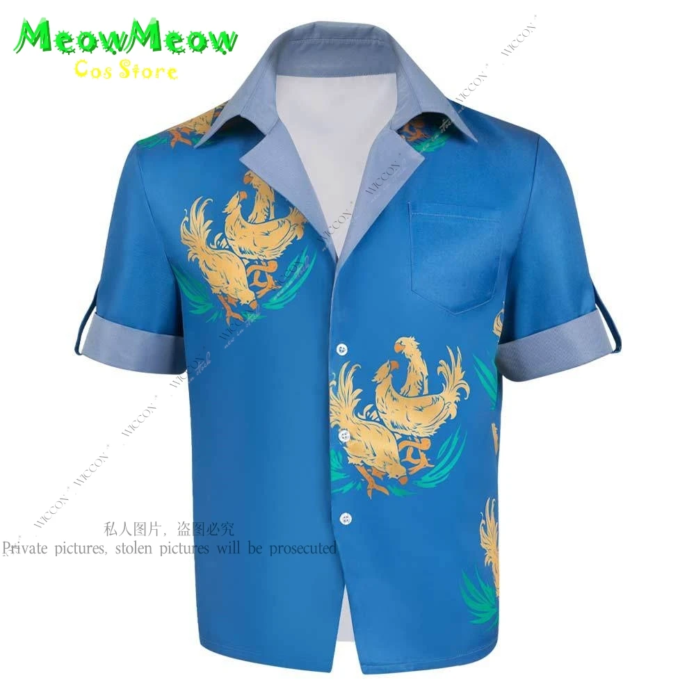 Nuvem conflito cosplay traje camisa dos homens XS-5XL ternos de tamanho grande halloween disfarce traje shorts peruca casual roupa diária jogo