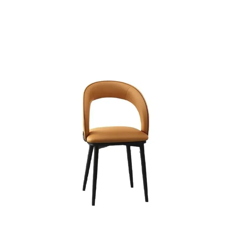 Household dining table and chairs Italian minimalist cream style casual modern minimalist rental room backrest stool