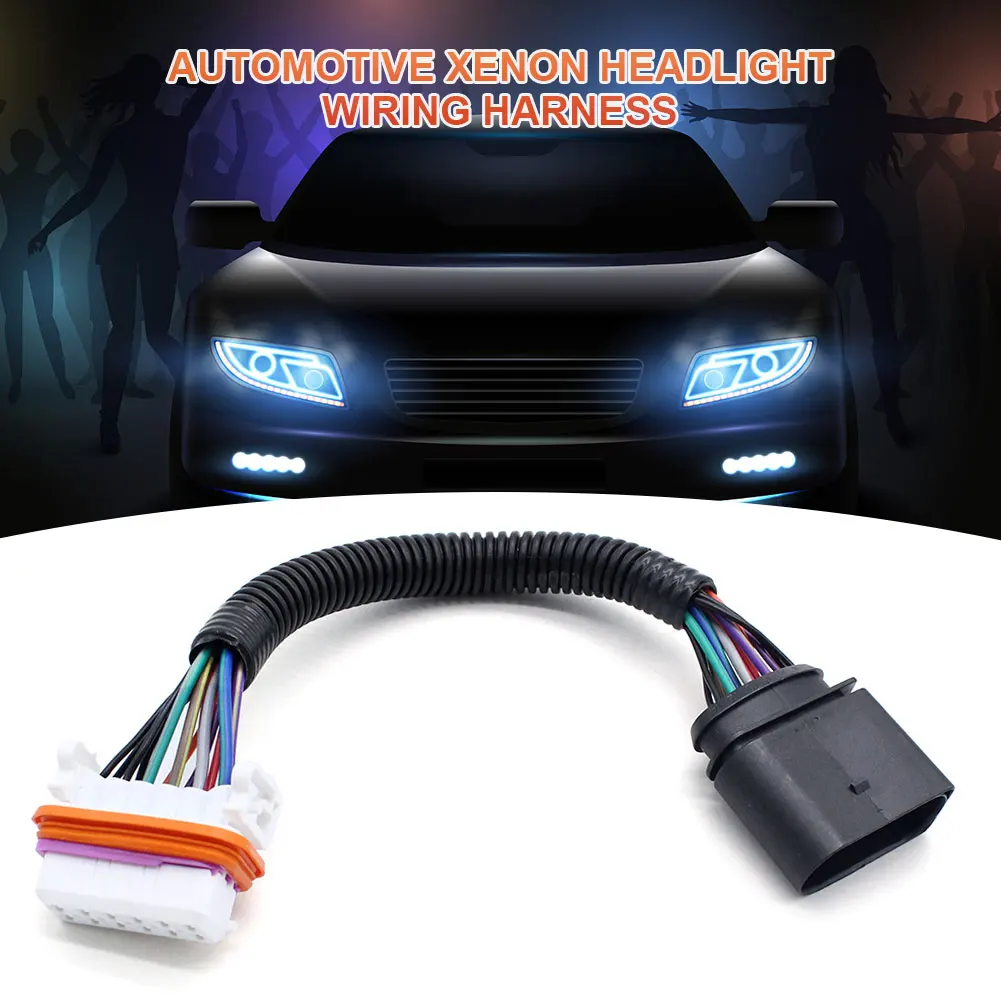 Headlamp Wiring Harness 95563123911 Headlight Cable Harness Adapter 95563123910 for Porsche Cayenne 2003-2006