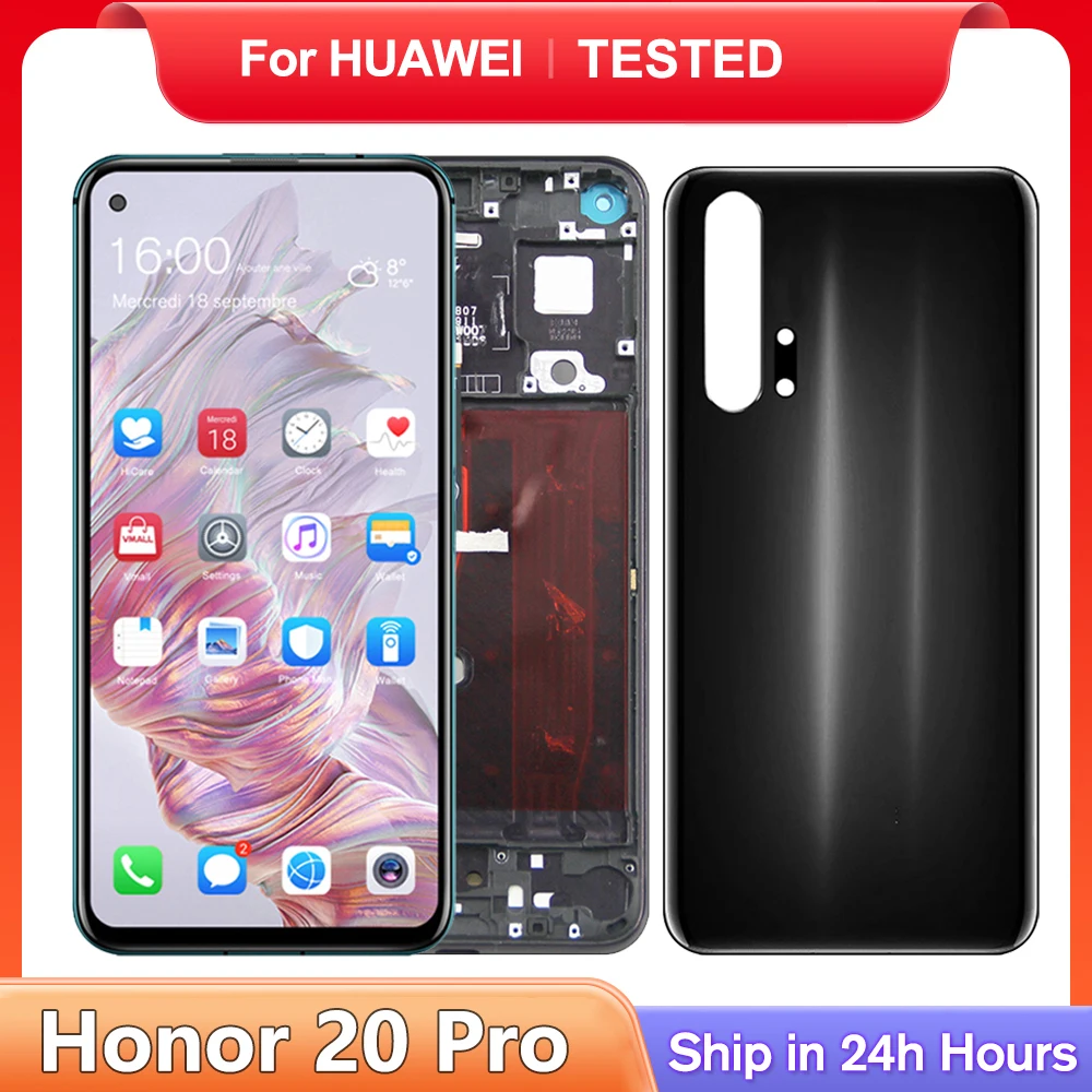 OEM For HUAWEI Honor 20 Pro For Honor20 Pro 6.26''YAL-AL10 YAL-L41 LCD Display Touch Screen Digitizer Assembly Replacement