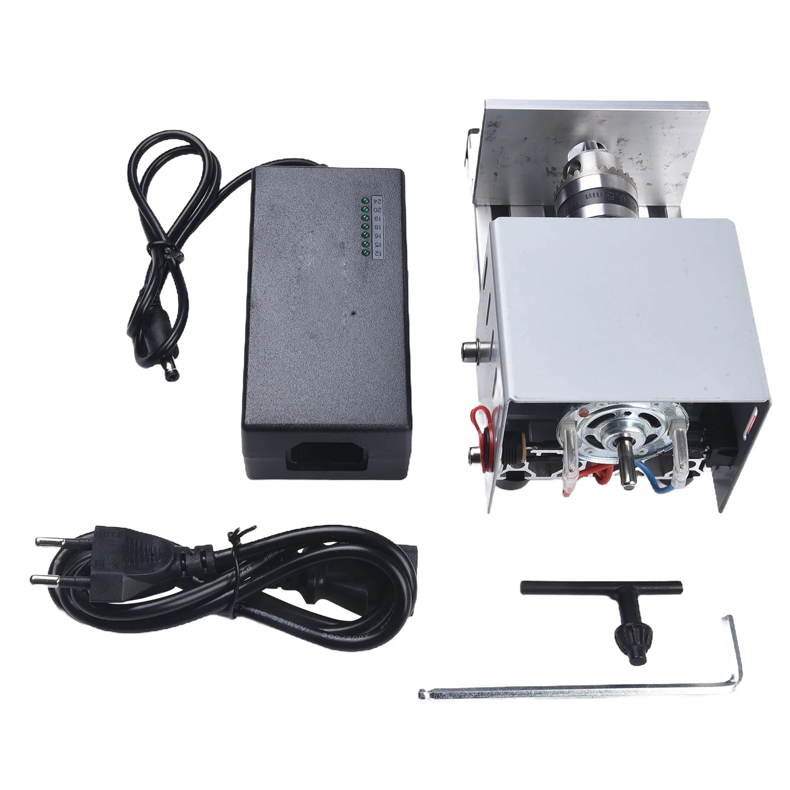

Woodwork DIY Lathe Grinding Polishing Beads Drill Rotary Powerful 96W Motor Portable Size Transparent Cover