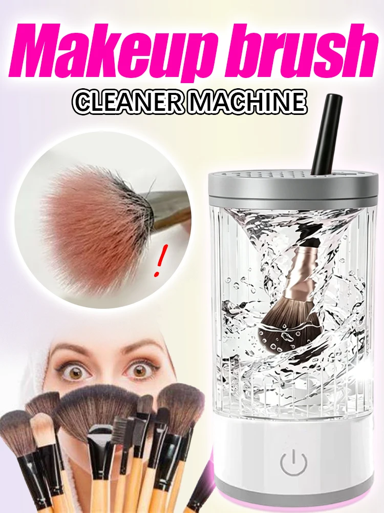 

makeup brush cleaner,Make-up sponge cleaner machine,brush storage box 3-in-1