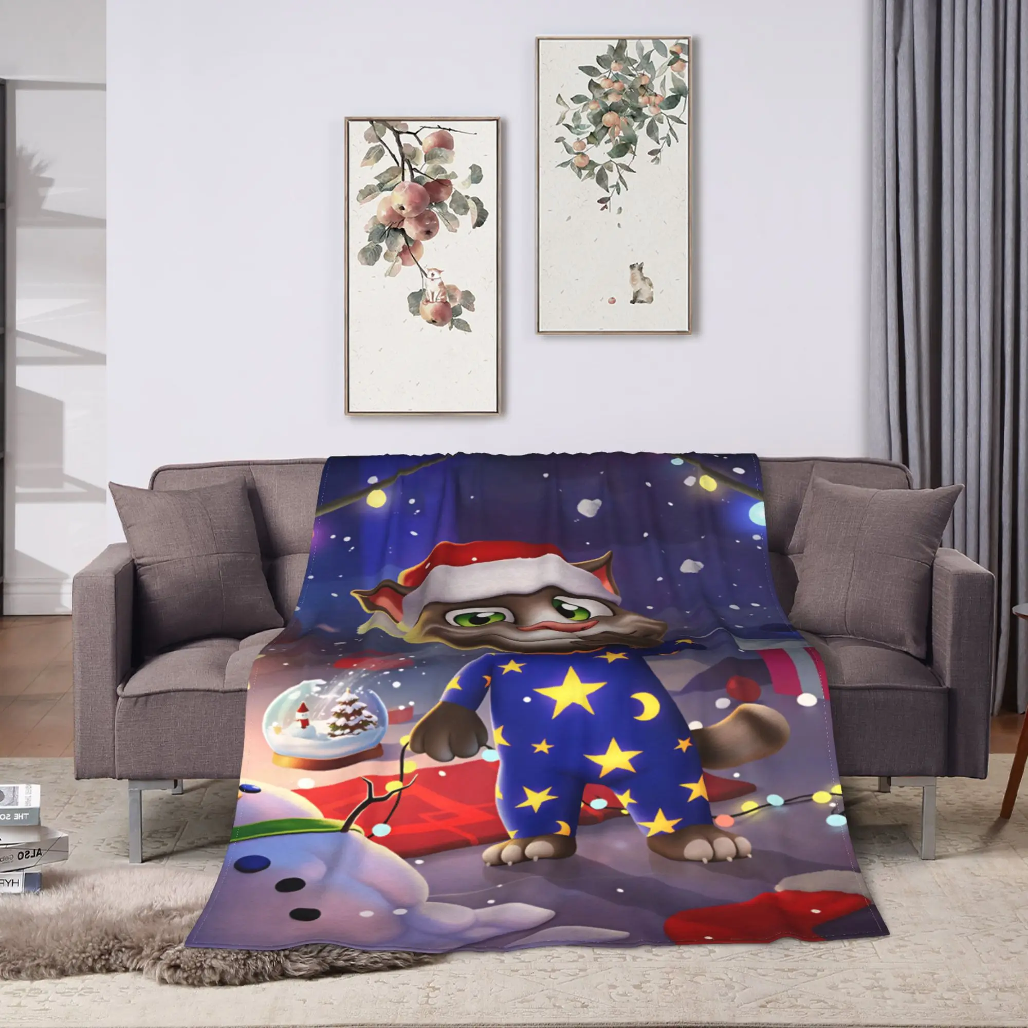 Game T-Talking T-Tom And F-Friends Blanket  For Couch Chair Sofa Bed Super Warm Custom Quality Bedspread Gift