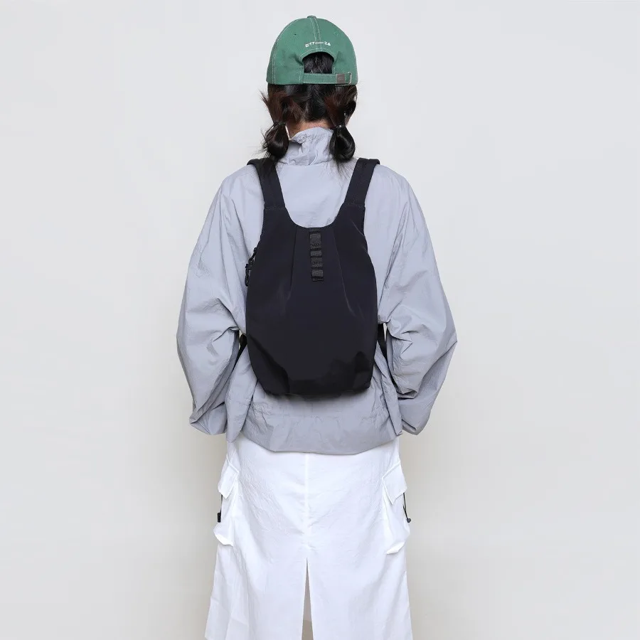 

【New Arrival】Black Minimalist Lightweight Backpack, Casual Water Resistant Nylon Daypack for Women, Ideal for Daily Commute & Streetwear