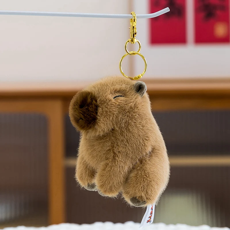 12-30CM Schöne Capybara Plüsch Spielzeug Kawaii Capybara Plushie Kissen Gefüllte Weiche Tier Puppe Capybara Spielzeug Anhänger Spielzeug geschenk – Detail 4