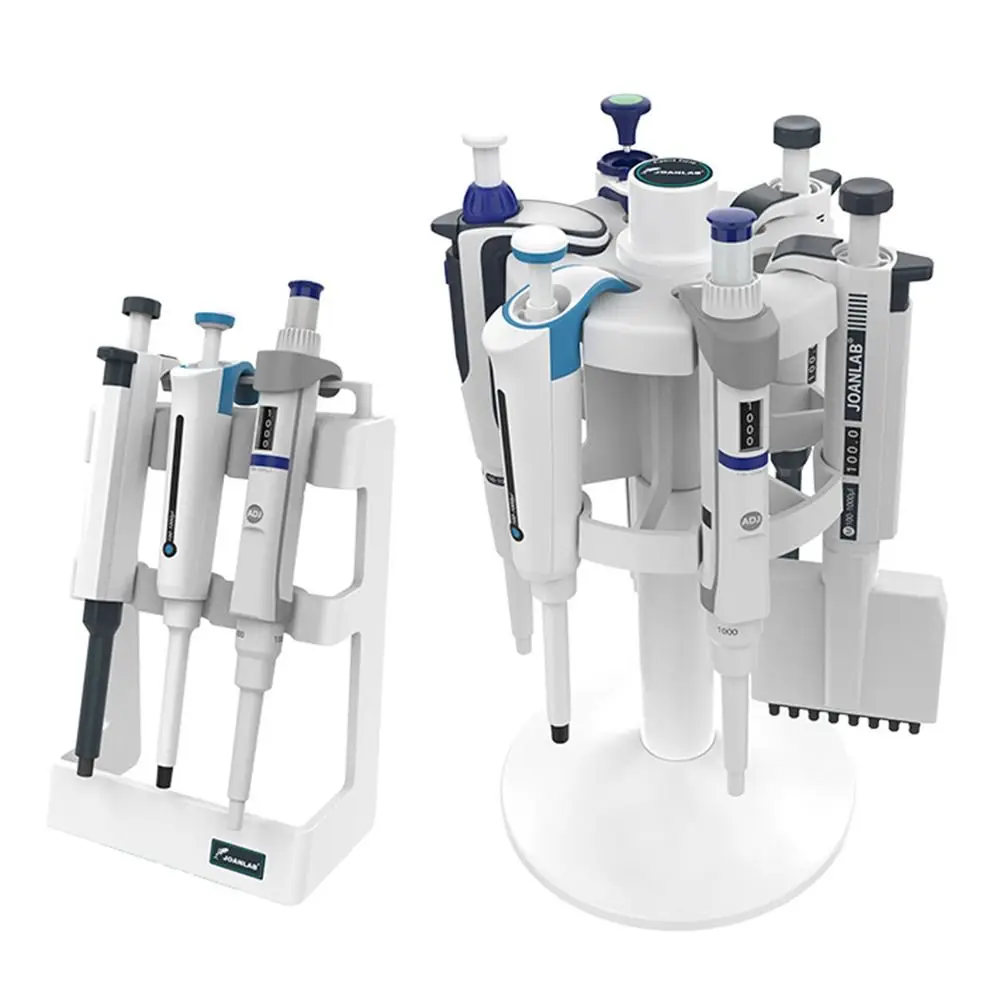 3/6/9 Position Laboratory Pipette Rack Universal 360 Degree Rotation Trapezoid Pipette Stander Stabilize Anti-slip