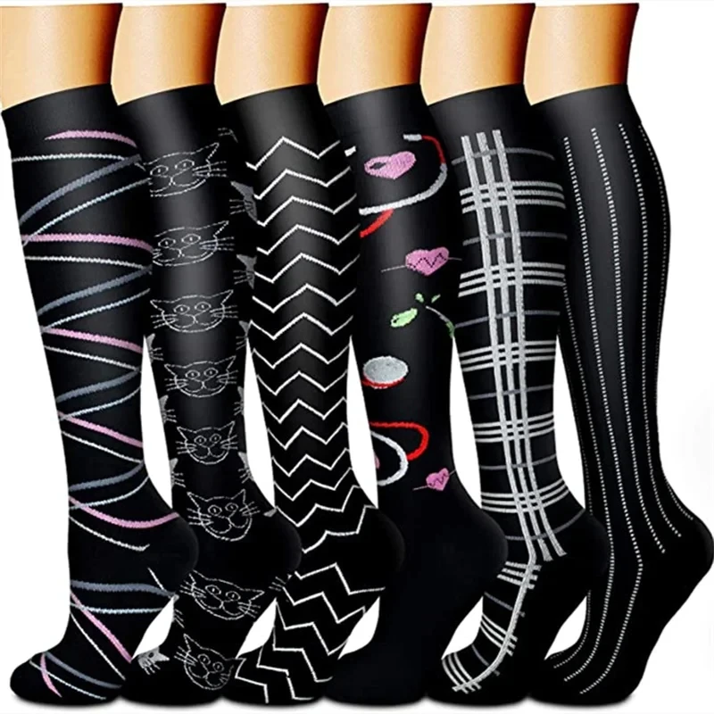 Compression Socks For Women With Medical Pregnancy Varicose Veins Diabetes Men's Gym Outdoor Sports Marathon Golf Hiking Cycling