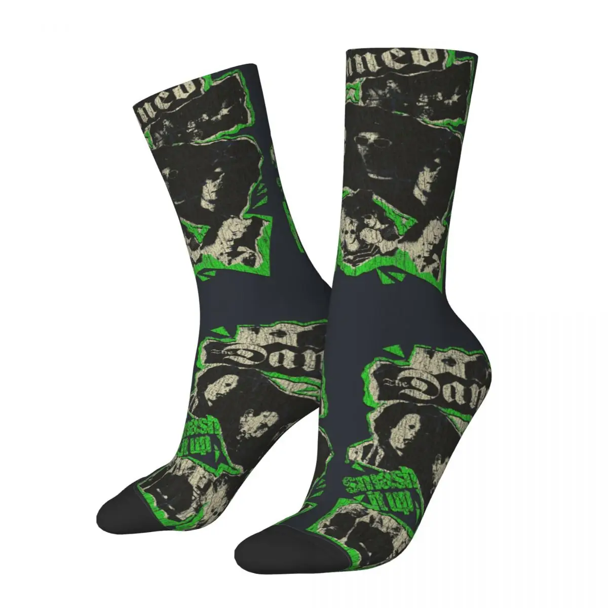 Funny Smash It Up Men's Socks Retro The Damned Street Style Seamless Crew Sock Gift Printed official-website tops fugees