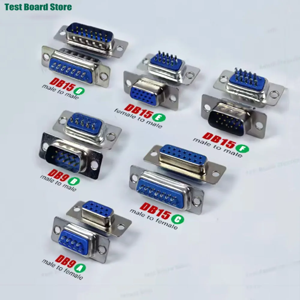 

5/10PCS D-SUB 9 15 Pin Male Female Solder Type Connector DIP Straight Mount Serial Port Adapter 2 Rows 3 Rows DB9 DB15