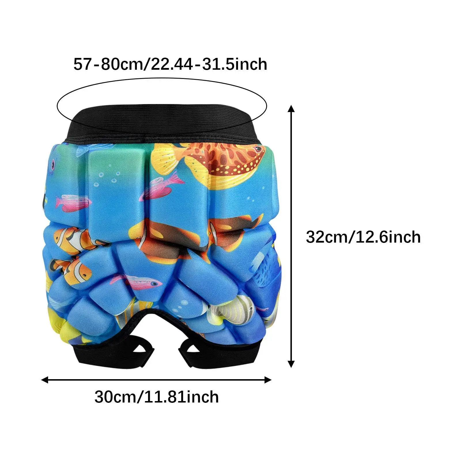 Hip Protection Pad Secure Fit EVA Padded Shorts Ski Butt Protector Protective Pants for Kids Adults Skating Snowboarding