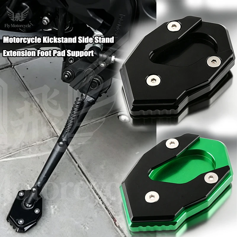 

For Kawasaki Z900 Z 900 Z900RS Z900SE 2017-2024 2025 CNC Motorcycle Foot Side Stand Kickstand Auxiliary Column Enlarger Pad