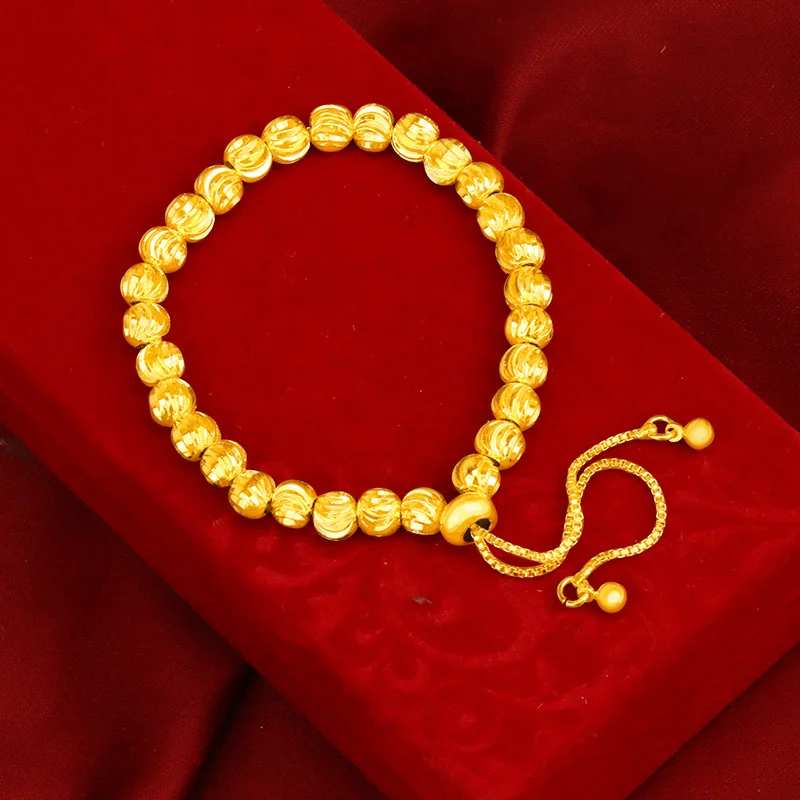 Sand Gold Transfer Beads Bracelet Turn Frosted Long Time Does Not Lose Colour