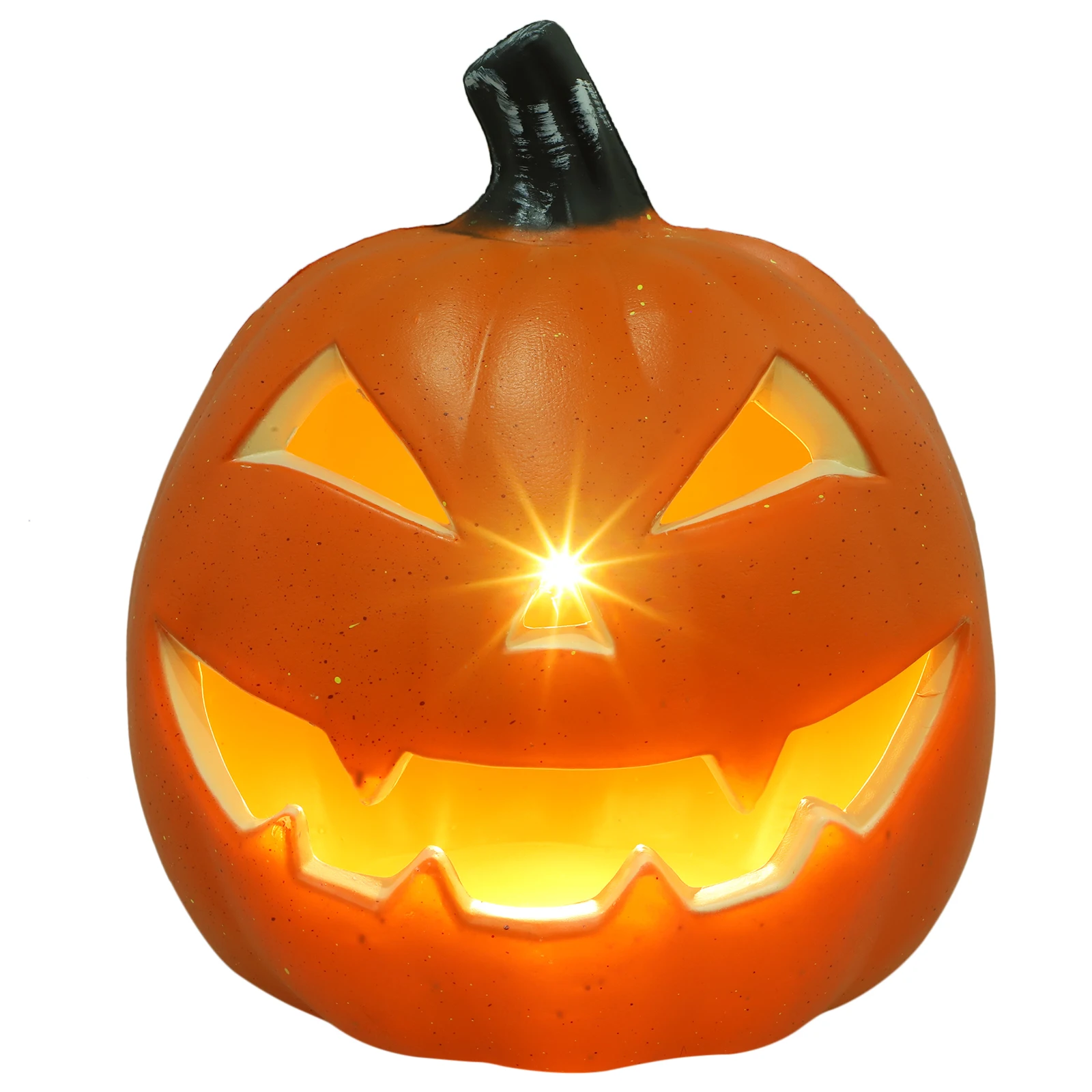 

Pumpkin Lantern 9 Inch LED Light Skull Head Lamp Halloween Party Home Farmhouse Decoration Fall Thanksgiving Christmas