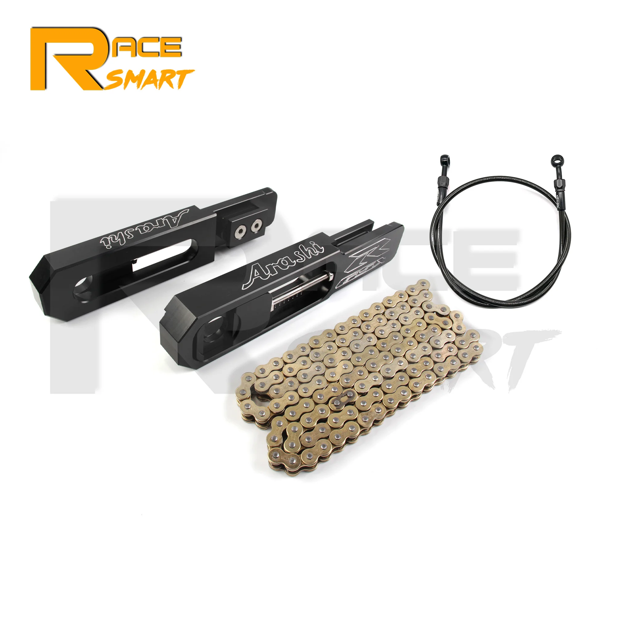 Extension Chain Kit For SUZUKI GSX-R 1000 2009-2016 Motorcycle Swingarm Extended Sliders Brake Hose Line GSXR1000 2013 2014 2015