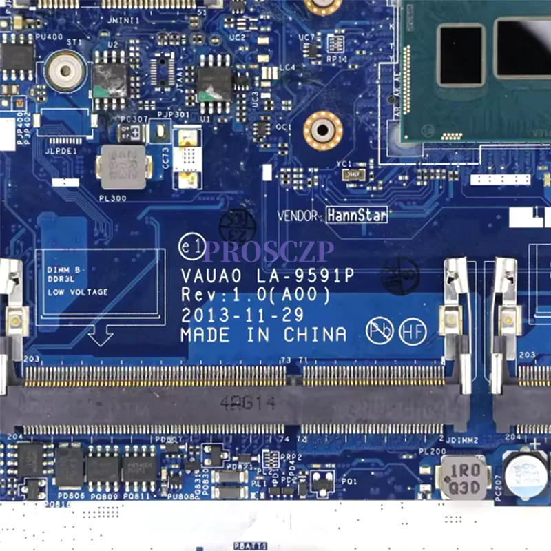 

LA-9591P For DELL Latitude E7440 Laptop Motherboard With I7-4600U I5-4300U CPU VAUA0 0WK2DM WK2DM 03M26R 3M26R DDR3L