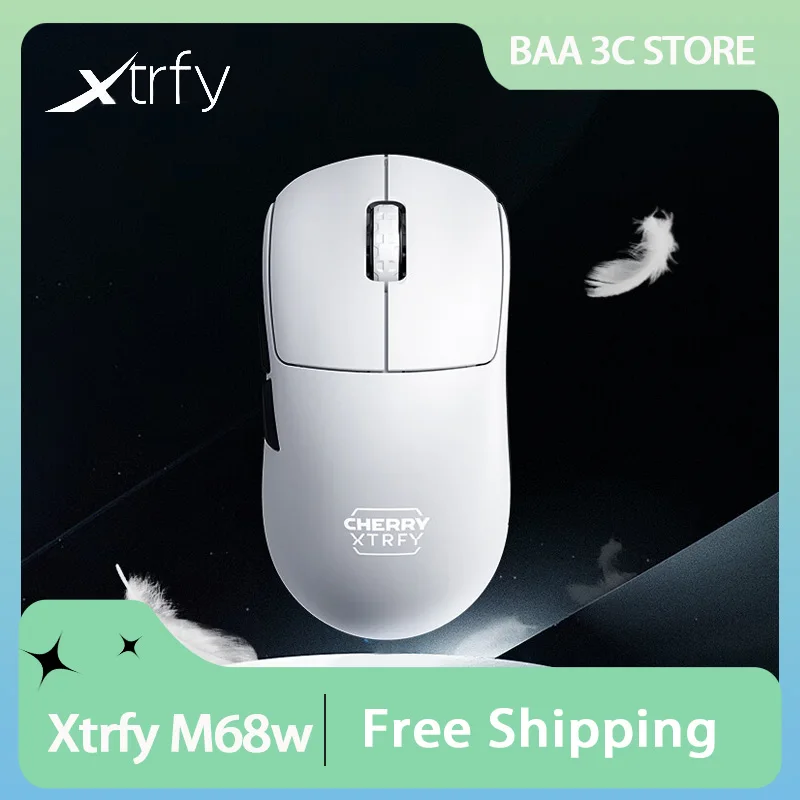 Xtrfy M68W Pro Gaming Mouse Dual Mode 8K Wireless PAW3395 26000DPI Low Latency Lightweight FPS Esports Game Mouse PC Accessories