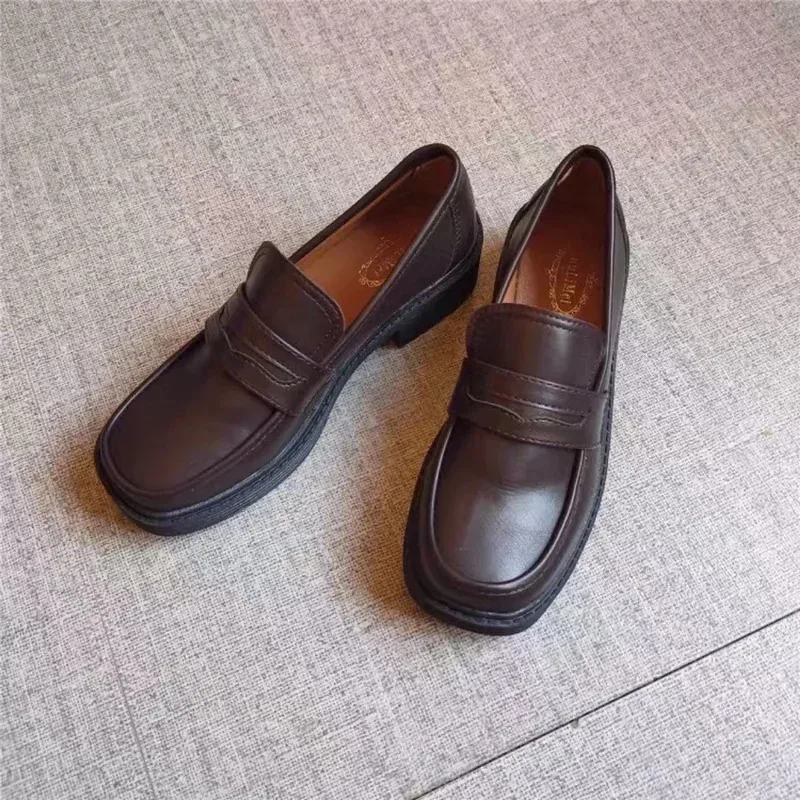 qq 123 ماري جين بنات المدرسة اليابانية Jk موحدة اكسسوارات لوليتا أحذية كلية القوطية بولي Leather منصة جلدية عالية الجودة