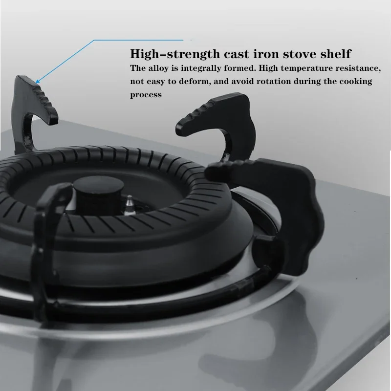Fogão A Gás Natural de Poupança De Energia Doméstica, Fogão A Gás Liquefeito, Fogão Único, Proteção Termopar, Painel De Vidro Temperado