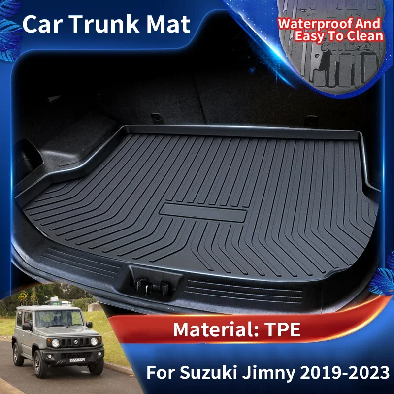 

TPE car rear trunk mat waterproof protective liner trunk tray floor mat accessories for Suzuki Jimny fz64w 2019 ~ 2023 2022