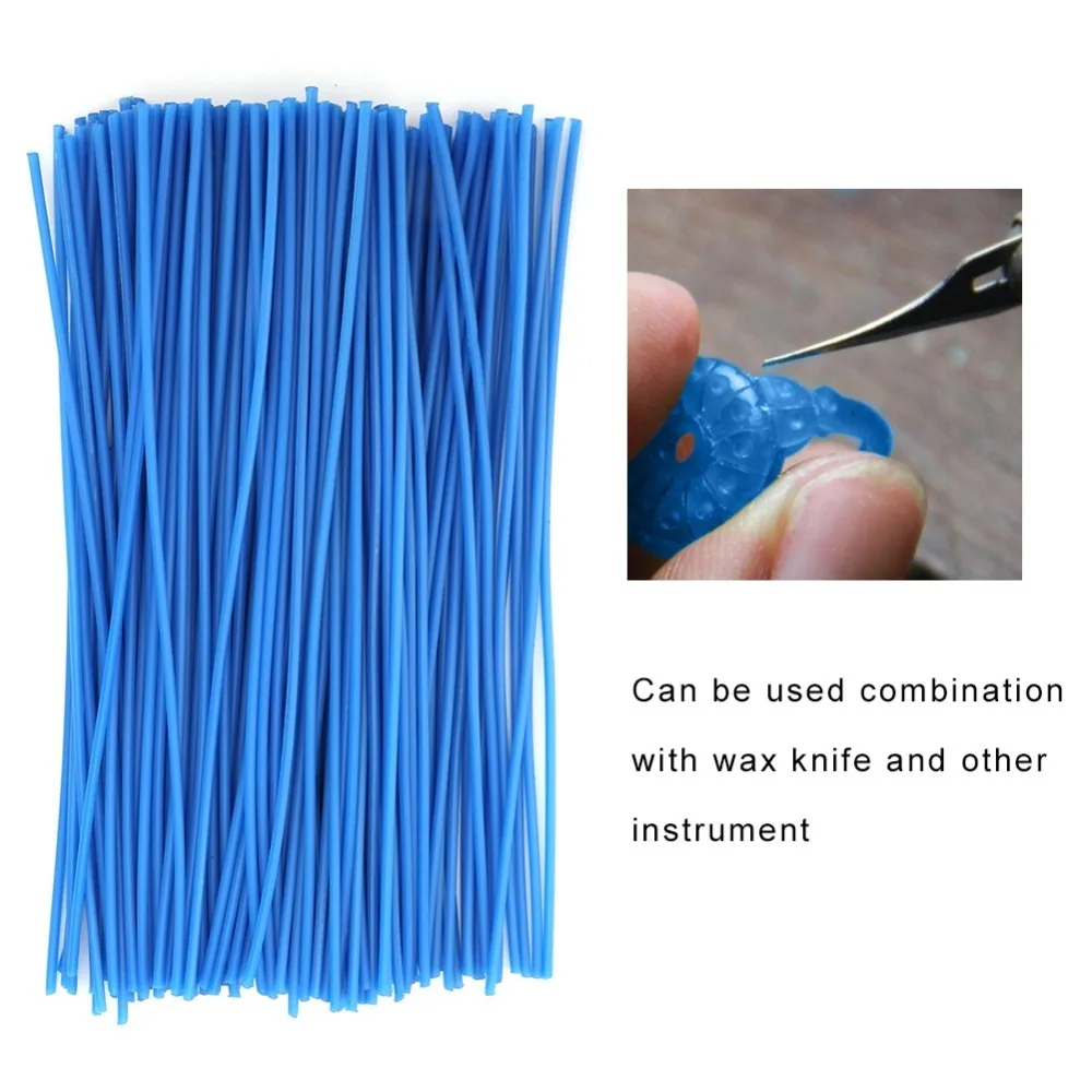 

Precision 1mm Diameter Dewax Wax Line 2mm Diameter Blue Color Jewelry Modeling Tool Wax Wire Dental Casting Applications