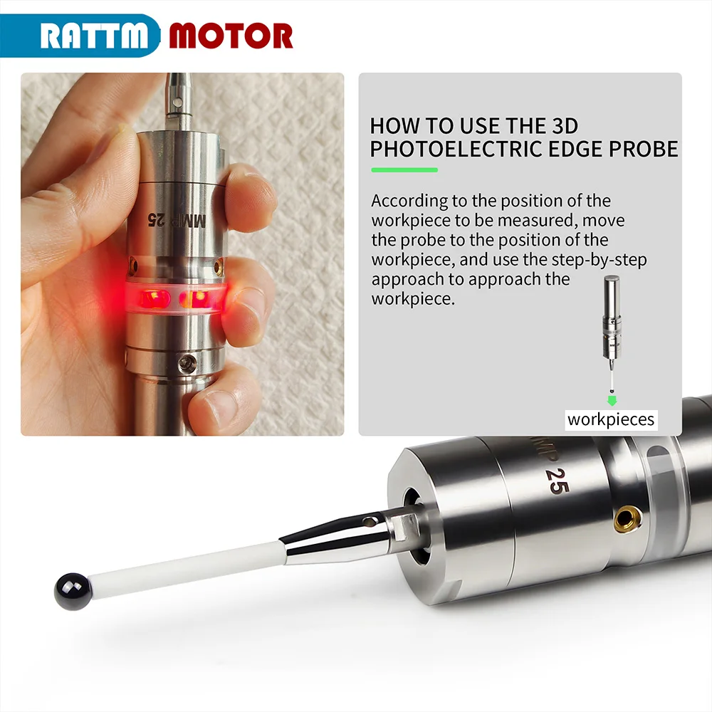 Imagem -05 - Fotoelétrico Edge Finder para Máquina Cnc Mmp25 Usinagem Cnc Led Sound Optical Edge Finder Touch Probe Alta Precisão 0001