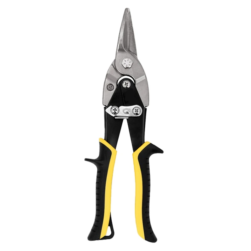 TOP 10 Inch Aviation Tin Snips, Heavy Duty Metal Cutter Shears For Cutting Sheet Metal, Straight Cut, Chrome Vanadium Steel