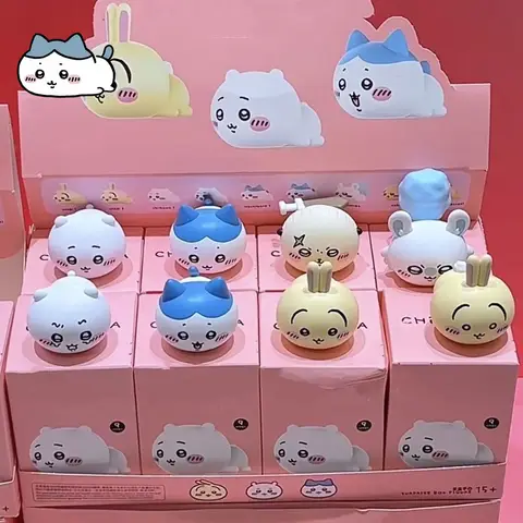 블라인드 박스 치이카와 피규어 우사기 모델 하치와레 액션 피규어 컬렉션 데스크탑 장식 서프라이즈 박스 어린이 생일 선물
