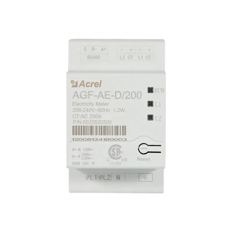 

AGF-AE-D/200 1 Phase PV Anti-reflux Energy Meter Zero Export Solar Inverter Power Meter for Inverter