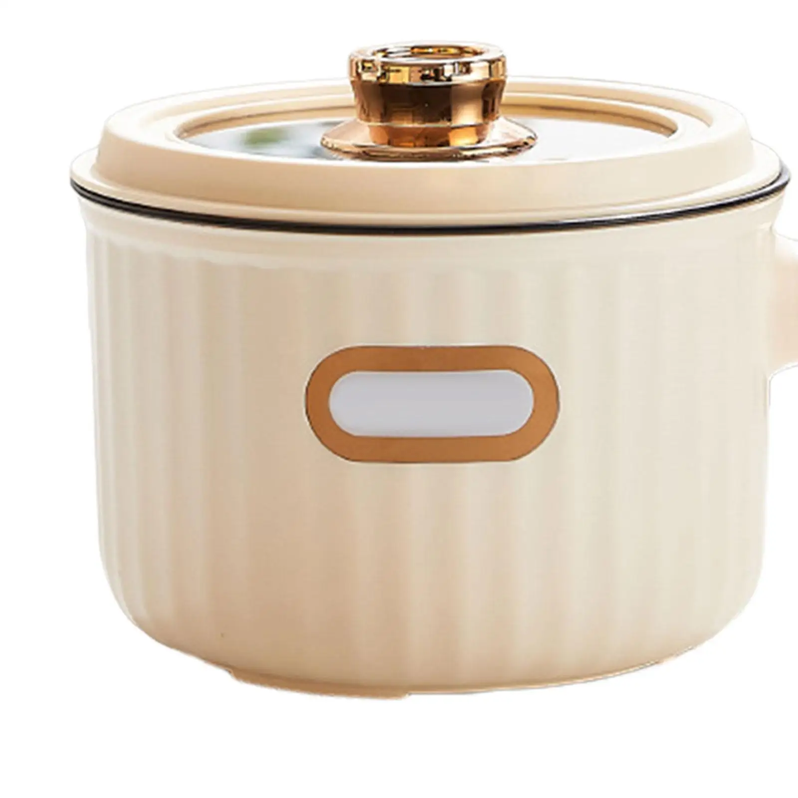 Elektrischer Kochtopf, 1,6 l, Haushalts-Elektroherd, Mehrzweck-Antihaft-Elektropfanne für Haferflocken, Nudeln, Ramen