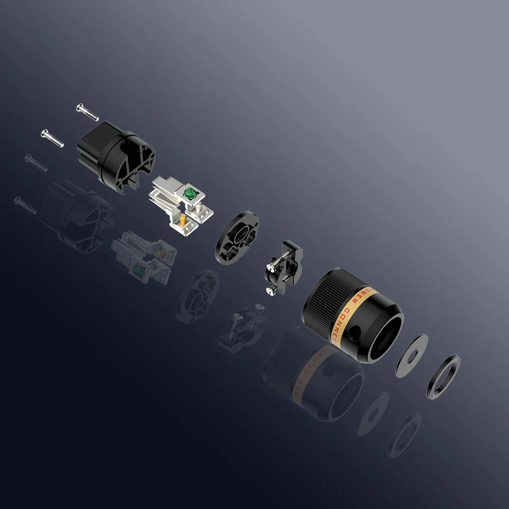 Viborg VF520S cuivre pur plaqué argent 20A connecteur IEC HIFI AC C19 20A prise femelle