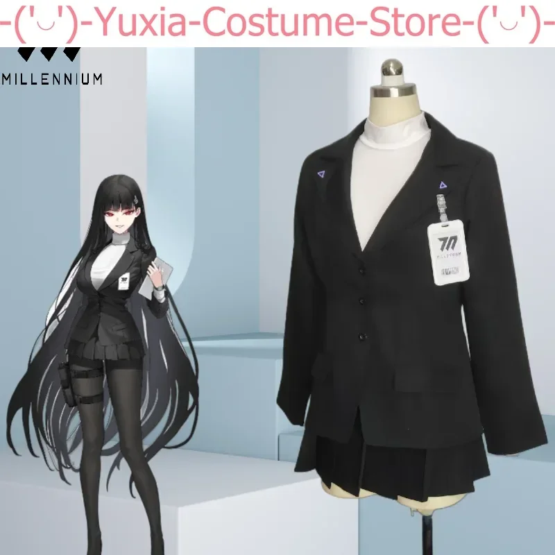 Anime! Blue Archive Tsukatsuki Rion Formula Clothes Game Suit Lovely Uniform Cosplay Costume Halloween Party Outfit